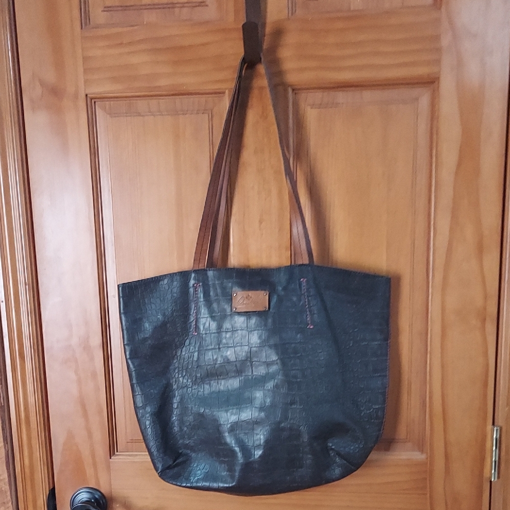 Patrica Nash Black Tote Bag